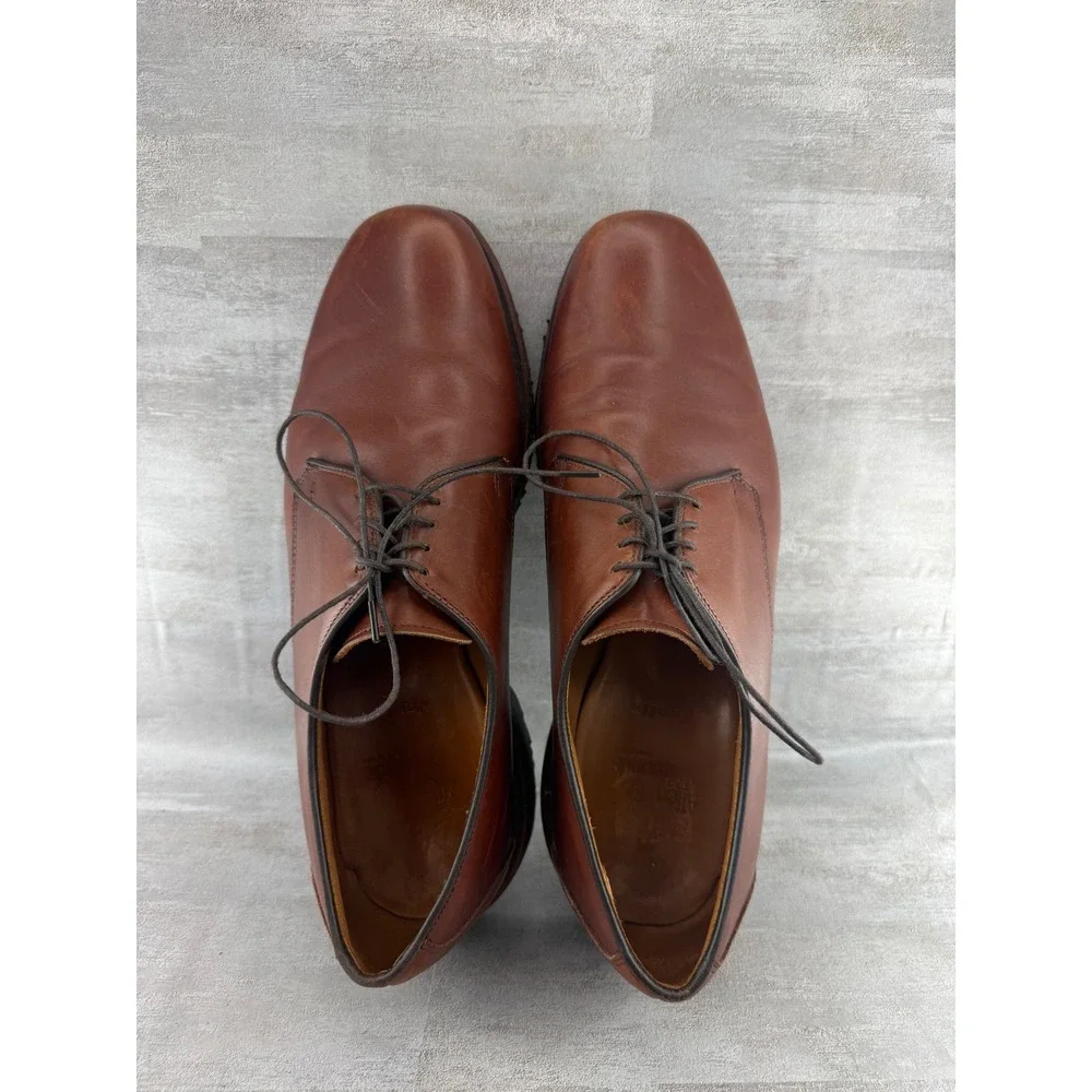 Allen Edmonds Badlands Brown Leather Derby Shoes Men Sz 9.5 E 2952 Made in USA